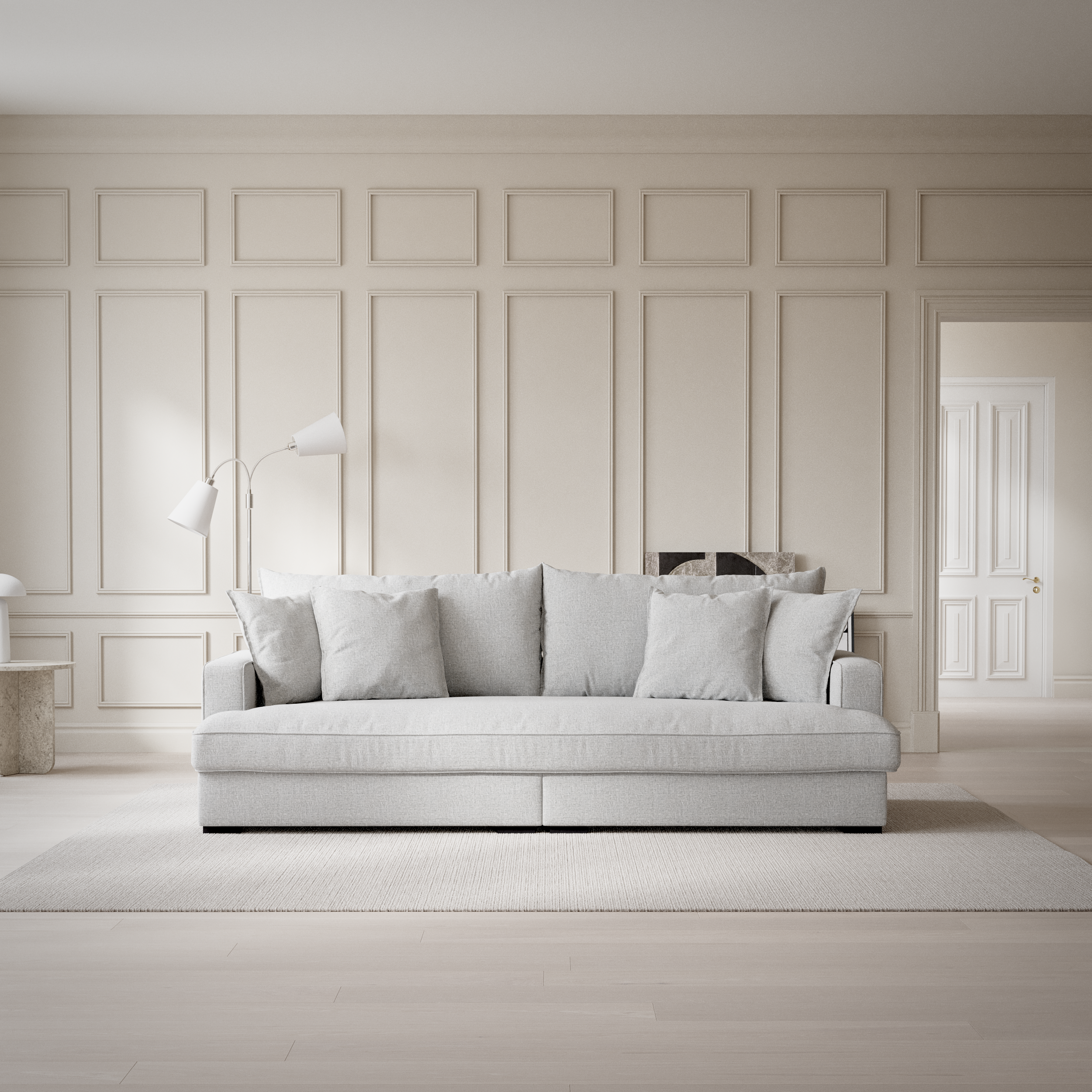 Rossi - 3-sits soffa, hel dyna - inspiration