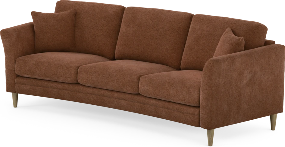 Eden - 3-sits soffa svängd - Orange