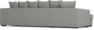 Town - 3-sits soffa med schäslong vänster - Grå