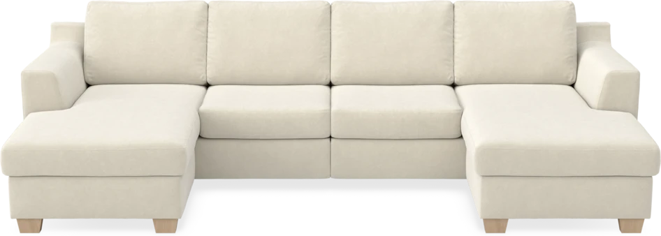 Friday - 2-sits soffa med två schäslonger - Beige