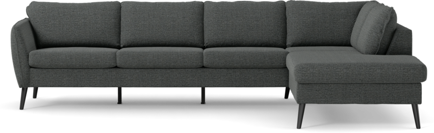 County - 3-sits soffa med divan höger - Grå