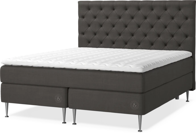 Saltskär Comfort, Kontinentalsäng, dubbelsäng med bäddmadrass Saltskär Comfort och pikerad sänggavel