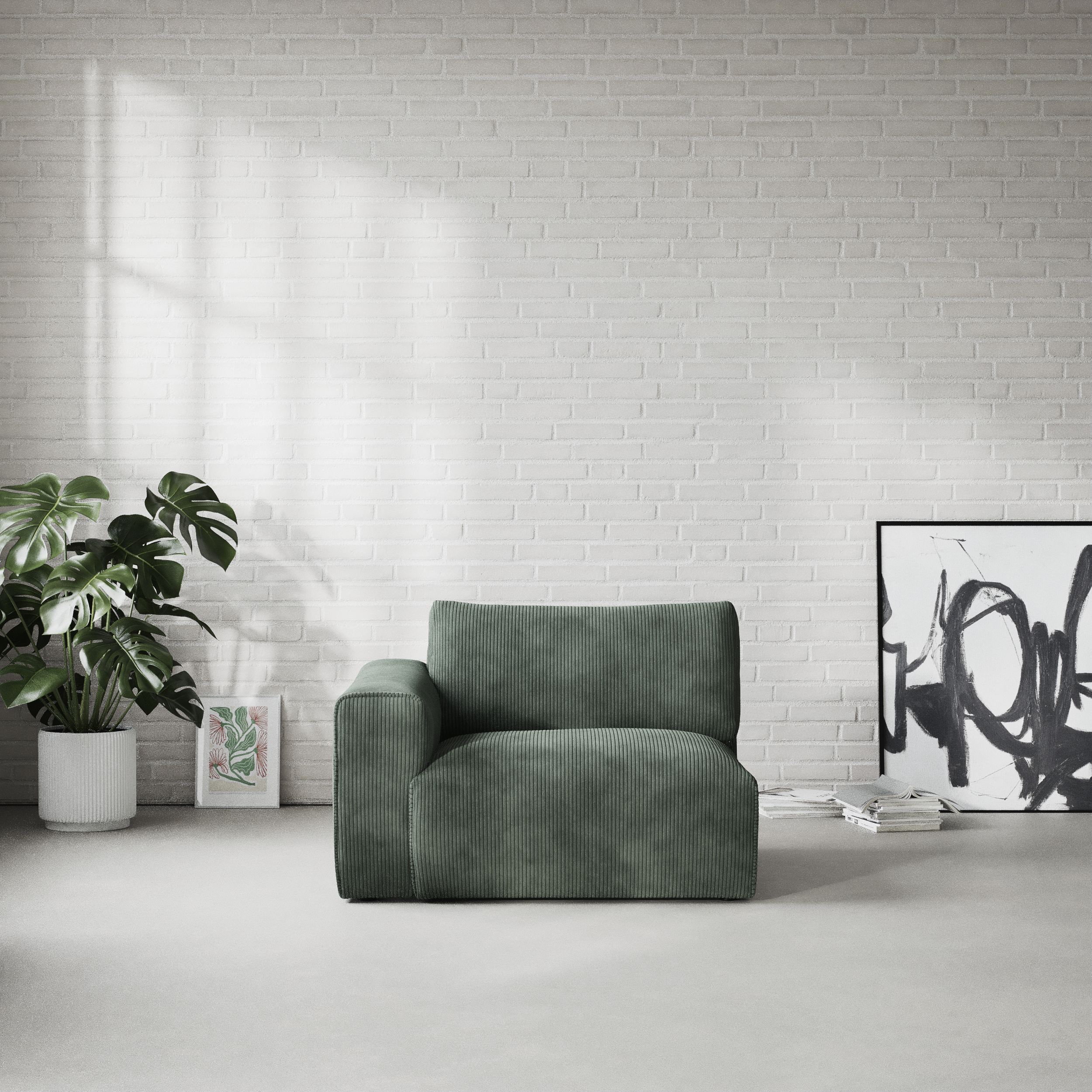 Free, 1,5-sits med armstöd vänster