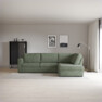 Friday - 2,5-sits soffa med divan höger - Grön