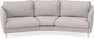 Madison - 3-sits soffa svängd, 90 cm - Grå
