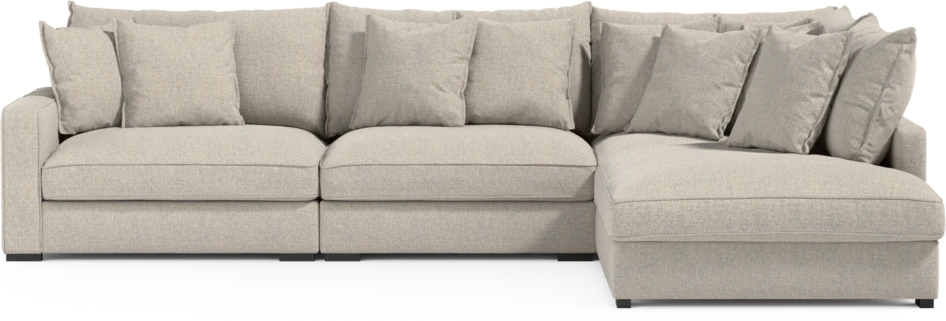 Rossi - 3-sits soffa med divan höger - Beige