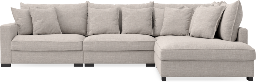 Rossi - 3-sits soffa med divan höger - Beige
