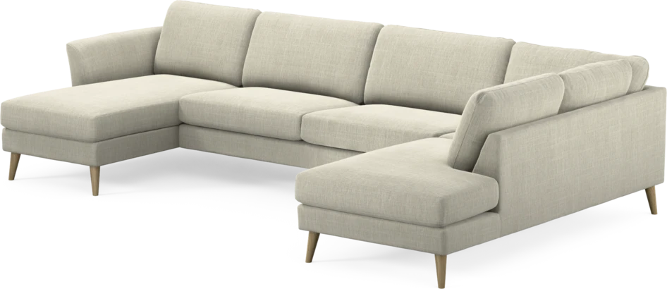 Bridge - 3-sits soffa med schäslong vänster och divan höger - Beige