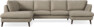 Madison Lux - 2-sits soffa med divan vänster och schäslong höger - Beige