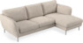 Madison Lux - 2-sits soffa med schäslong höger - Vit