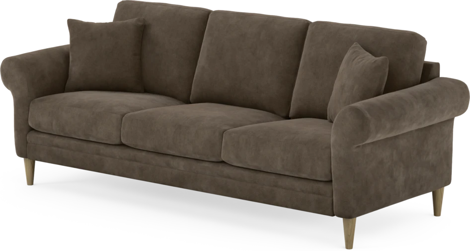 Eden - 3-sits soffa - Brun
