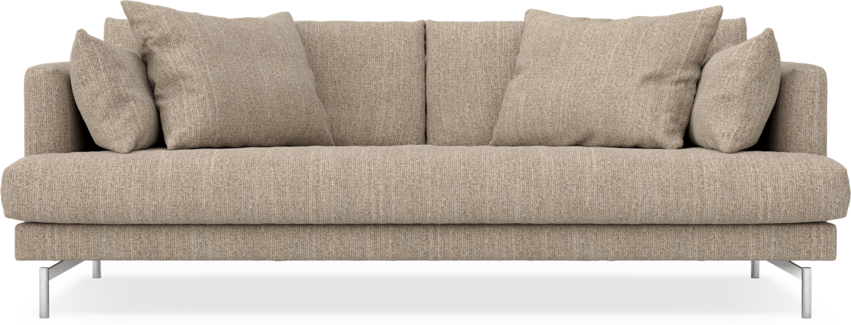 Harper - 3-sits soffa, hel dyna - Brun