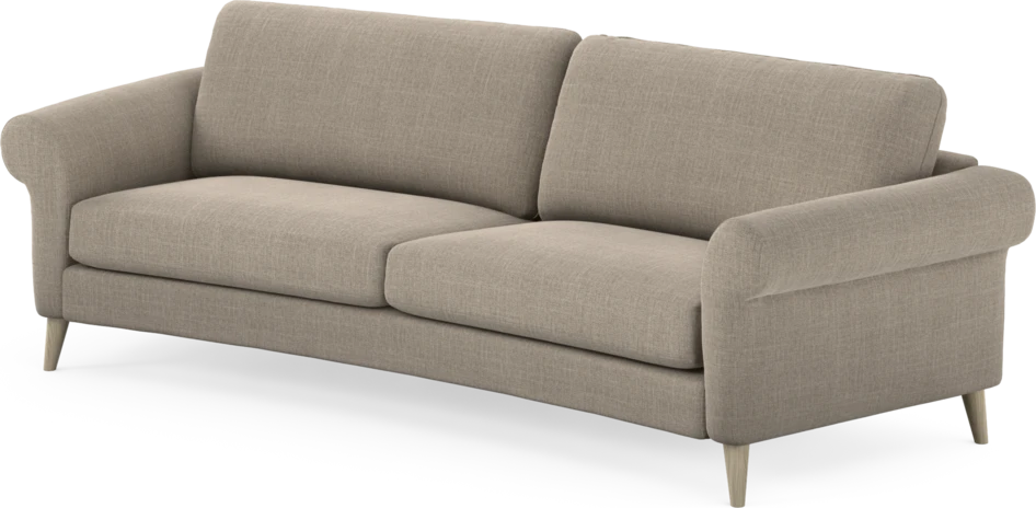 Bridge - 3-sits soffa svängd - Beige