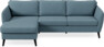 County - 3-sits soffa med flyttbar schäslong - Blå