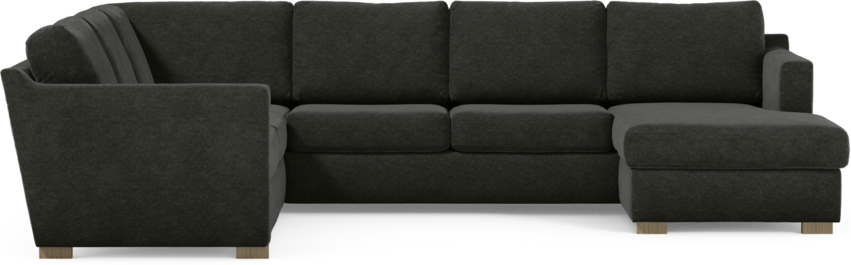 Friday - Hörnsoffa, 2+3-sits med schäslong höger - Grå