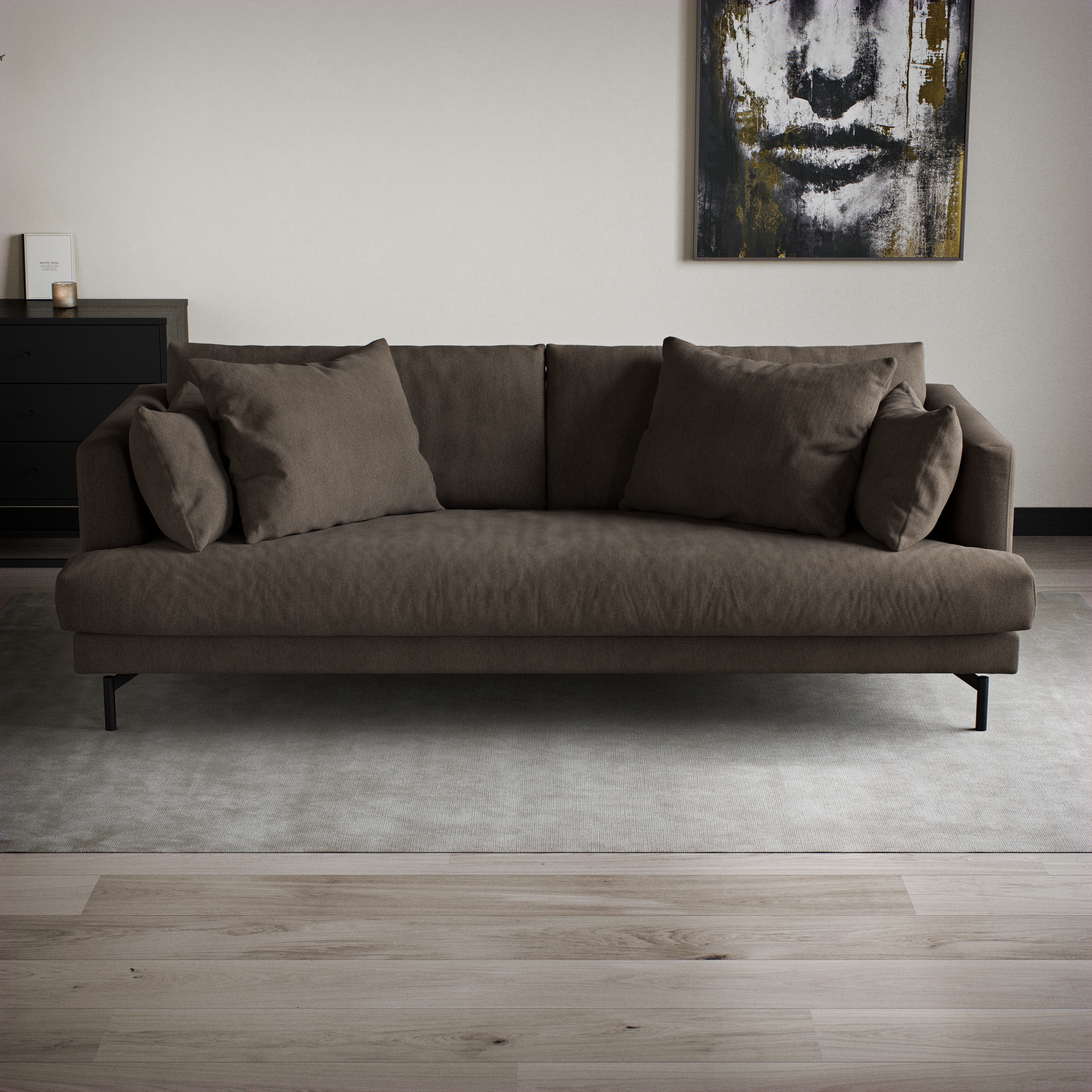 Harper - 3-sits soffa, hel dyna - inspiration