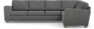 Friday - Hörnsoffa, 3+2-sits - Grå