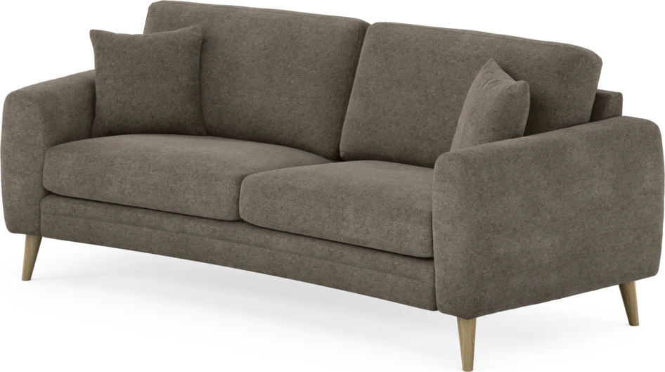 Eden - 2,5-sits soffa svängd - Brun