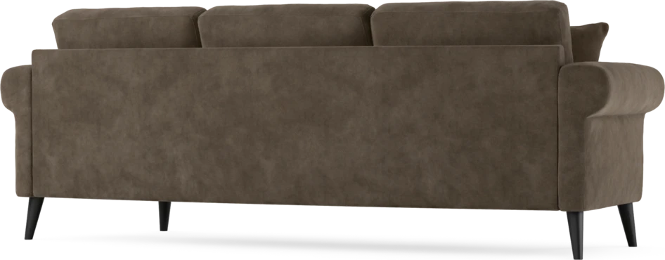 Eden - 3-sits soffa svängd - Brun