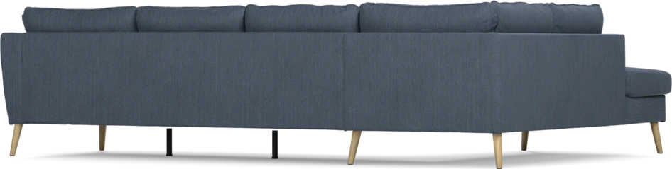 County - 3-sits soffa med divan vänster - Blå