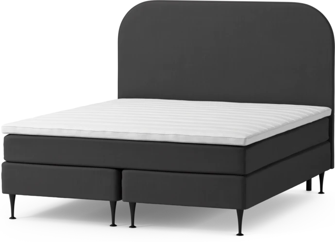 Roma Family, Kontinentalsäng, dubbelsäng med bäddmadrass och sänggavel slät, B 160-180