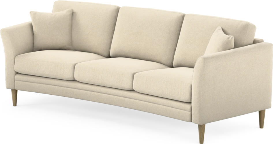 Eden - 3-sits soffa svängd - Beige