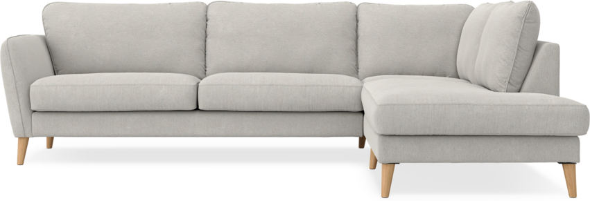 Bridge - 3-sits soffa med divan höger - Grå