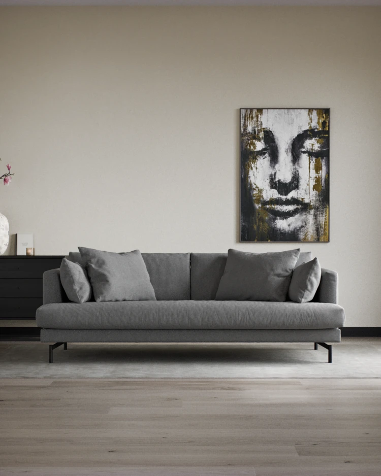 Harper - 3-sits soffa, hel dyna - inspiration