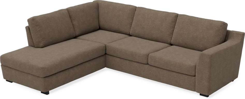 Friday - 2,5-sits soffa med divan vänster - Brun