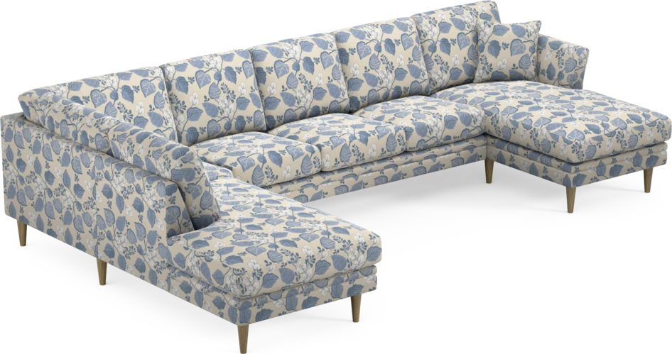 Eden - 3-sits soffa med divan vänster och schäslong höger - Flerfärgad
