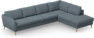 County - 3-sits soffa med divan höger - Blå