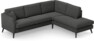 Eden - 2,5-sits soffa med divan - Svart