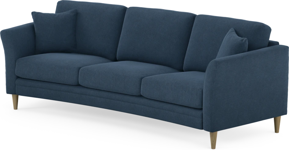 Eden - 3-sits soffa svängd - Blå