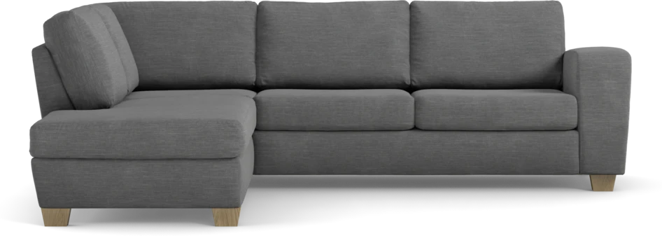 Friday - 2,5-sits soffa med divan vänster - Grå