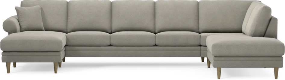 Eden - 3-sits soffa med schäslong vänster och divan höger - Grå