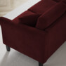Eden - 3-sits soffa med schäslong - Röd