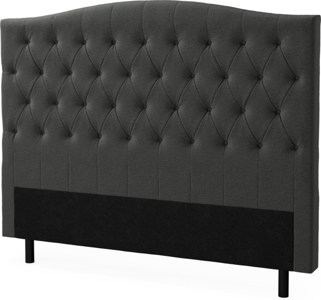 Delux Välvd - Sänggavel, 90-210 cm - Grå