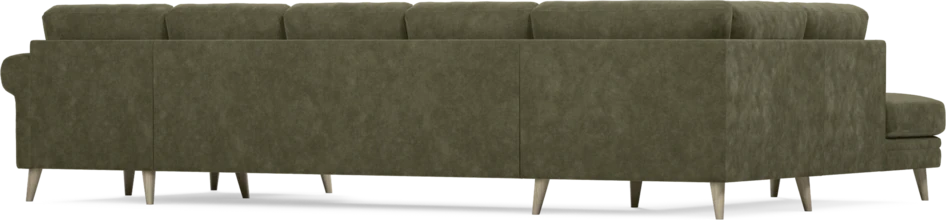 Eden - 3-sits soffa med divan vänster och schäslong höger - Grön