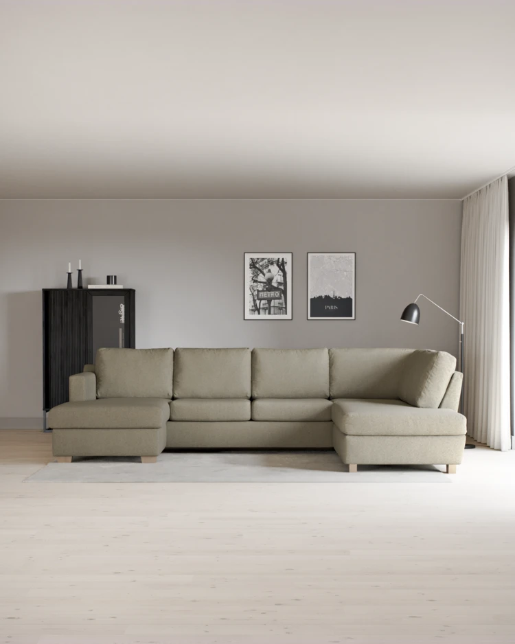 Friday - 3-sits soffa med schäslong vänster och divan höger - inspiration
