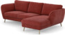 Madison - 2-sits soffa med schäslong höger - Rosa