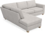 Friday - 2,5-sits soffa med divan vänster - Grå