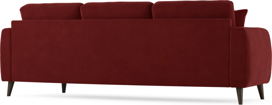 Eden - 3-sits soffa svängd - Röd