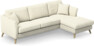 Eden - 2,5-sits soffa med schäslong - Vit
