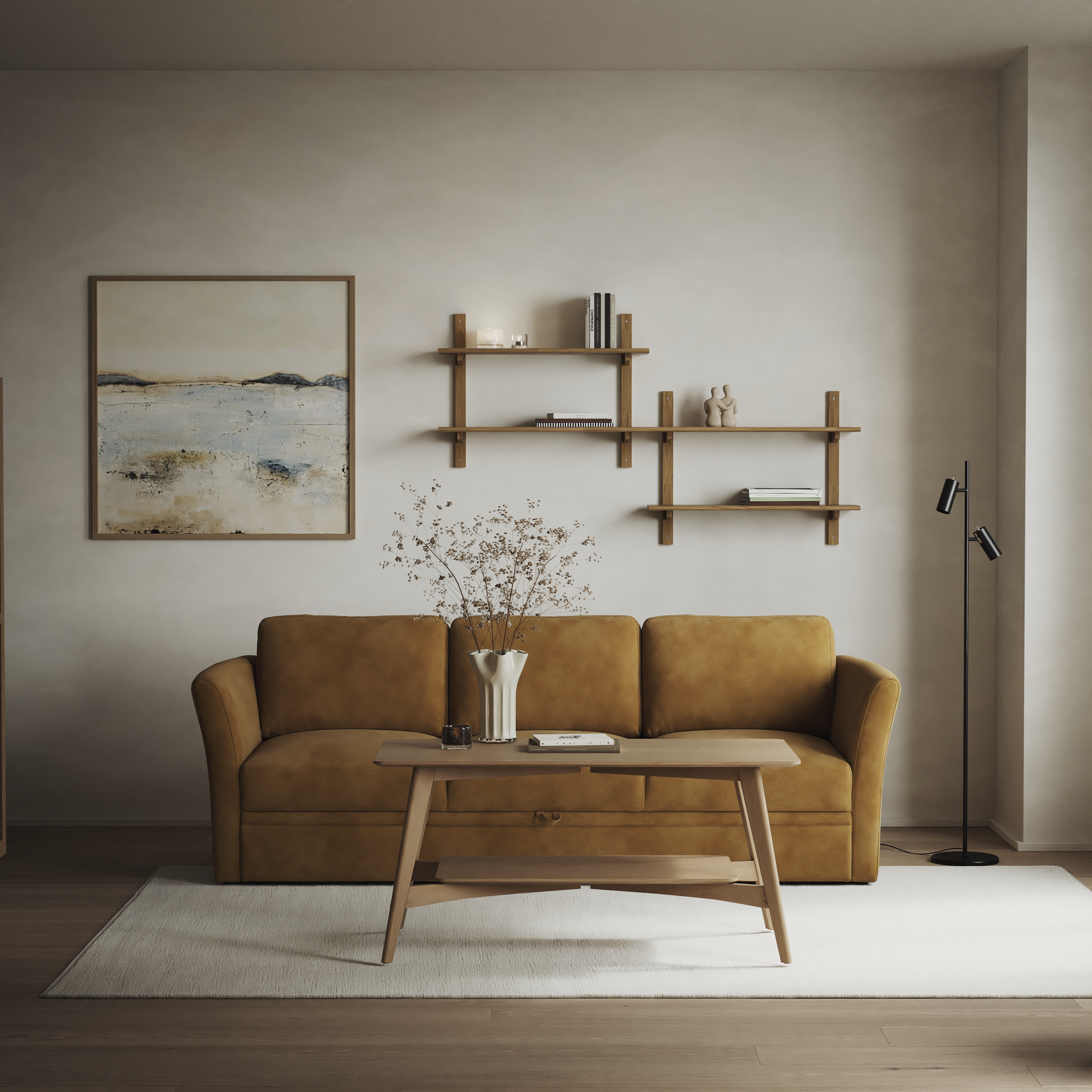 Öland - Bäddsoffa 3-sits, längsbäddad - inspiration