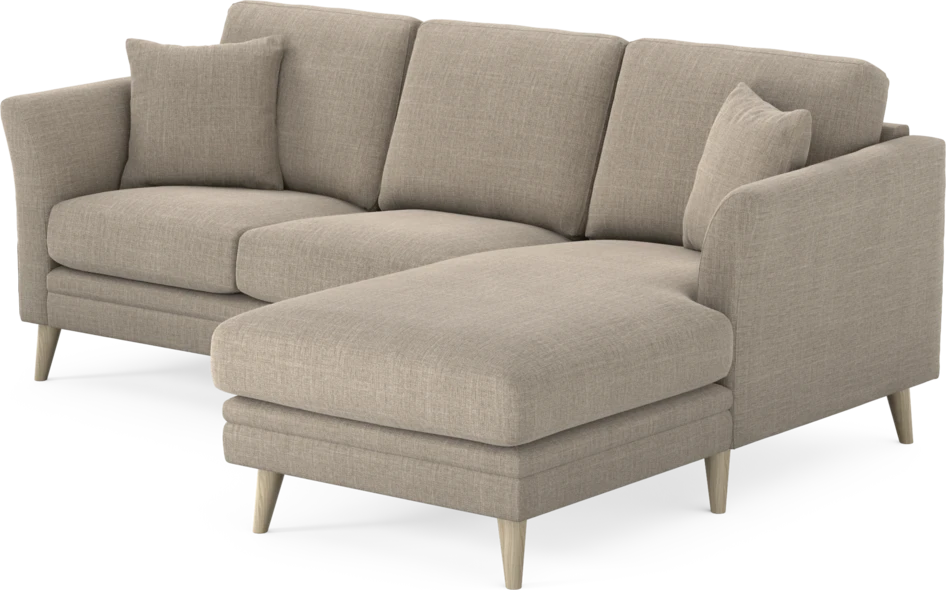 Eden - 2-sits soffa med schäslong - Beige