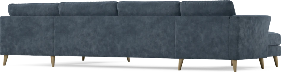 Bridge - 3-sits soffa med schäslong vänster och divan höger - Blå