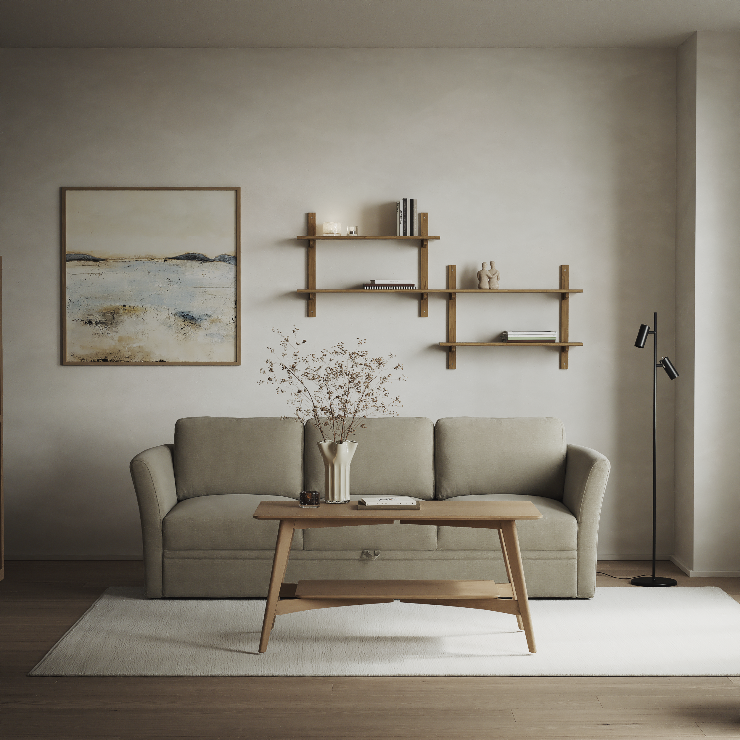 Öland - Bäddsoffa 3-sits, längsbäddad - inspiration