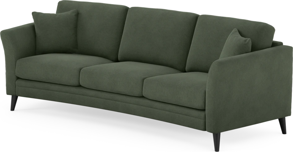 Eden - 3-sits soffa svängd - Grön