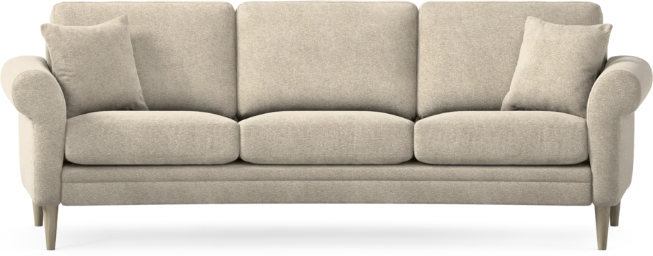Eden - 3-sits soffa svängd - Beige