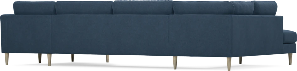 Bridge - 3-sits soffa med divan vänster och schäslong höger - Blå